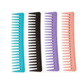 Color Wide Tooth Comb for Men and Women Salon Hair Cutting and Hairdressing Tools Common Comb with Plastic Handle