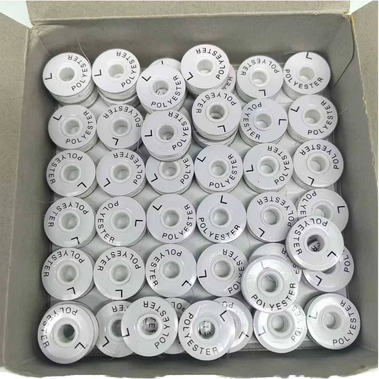 Pre Wound Bobbins Thread L Type 70D/2 Polyester Paper Side 100% PolyesterEmbroidery Bobbin Thread Sewing Thread