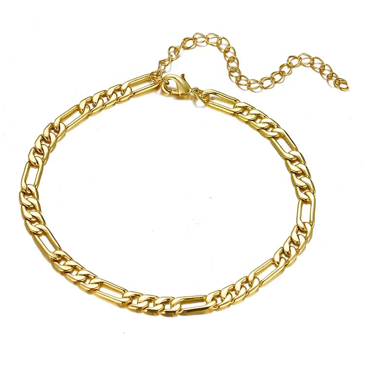 Wholesale Summer Beach Feet Jewelry Gold Silver Ankle Bracelet Chain Anklet for Women