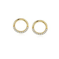 925 Sterling Silver Jewelry Producer 925 Silver Circle Round Earrings  Wholesale