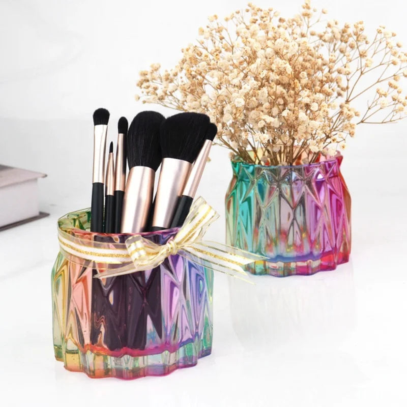 DIY Concrete Vase Silicone Mold Jar Resin Mold Makeup Brush Holder Mold