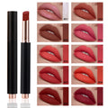 Custom Private Label Press Glossy Lip Stick Hydrating Moisturizing Plumping Vegan Non-drying Lipstick Nourishing Lip Stain