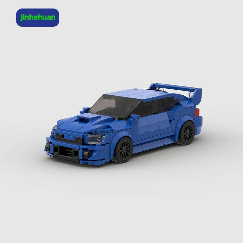 Cheap Classic Brick and Toys Models Blue Supercar for Boys Gift Home Decoration Eco-Friendly Building Block Sets Car MegaBDM