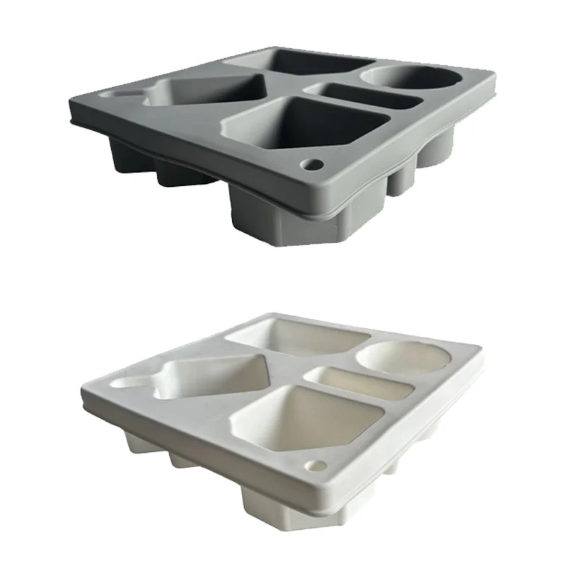 Silicone Food Tray with Removable Lid Snack & Drink Caddy for Middle Sofa Bed & Couch for Tea Cups & Saucers