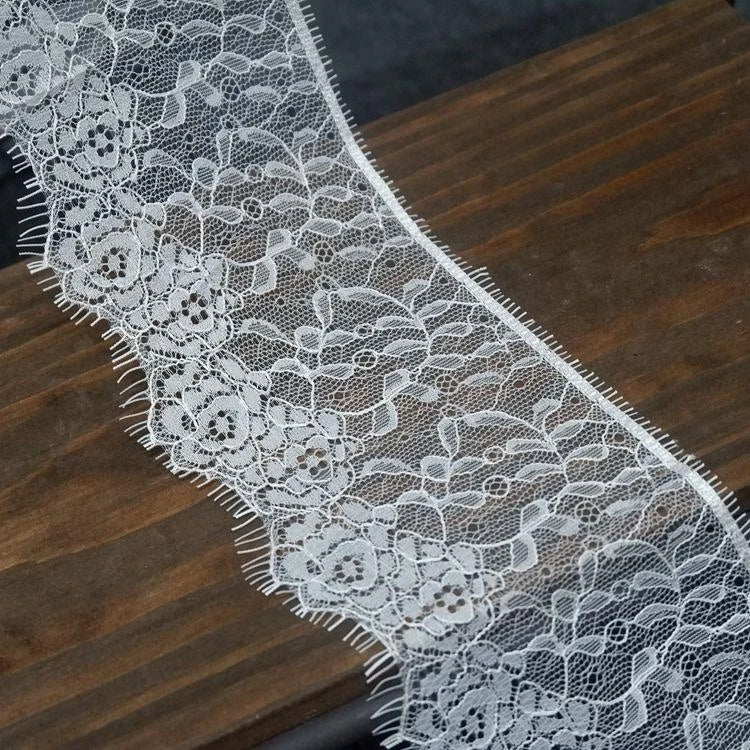 Exquisite High-quality Single Sided Water Soluble 100% Polyester Lace Accessories with 10CM Width Handmade DIY Clothing Fabric
