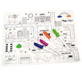 Non Slip Washable and Reusable Food Grade Kids Placemats Silicone Coloring Doodle Fun Pad Table Mat for Kids Drawing Painting