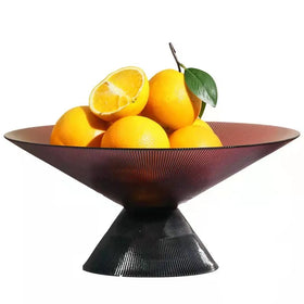 Wholesale Modern Design Decorative Compote Chocolate Tray Plate Kitchen Decor Fruit Bowl With Stand