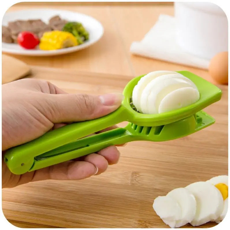 Egg Slicer Section Cutter Multi-purpose Stainless Steel Boiled Egg Slicer Chopper Mold Kitchen Tool House Accessories AT03