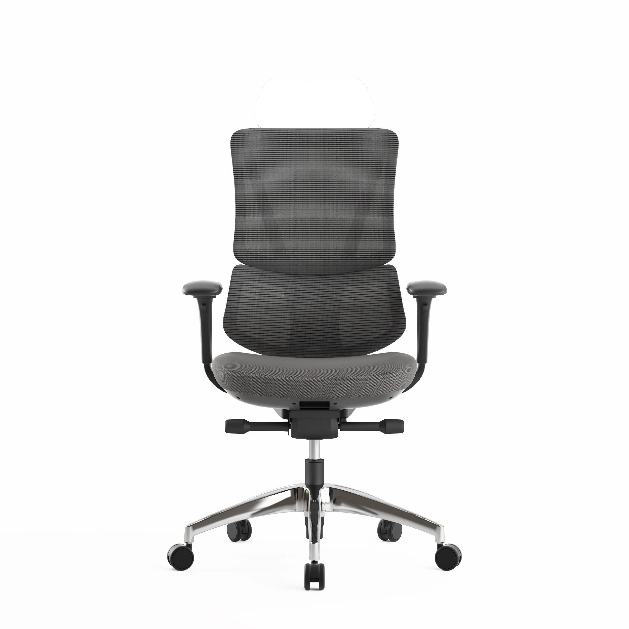 Modern Design Ergonomic Executive Armrest Swivel Office Chair 4D Move PU Metal Aluminum Plastic Adjustable Height Customizable