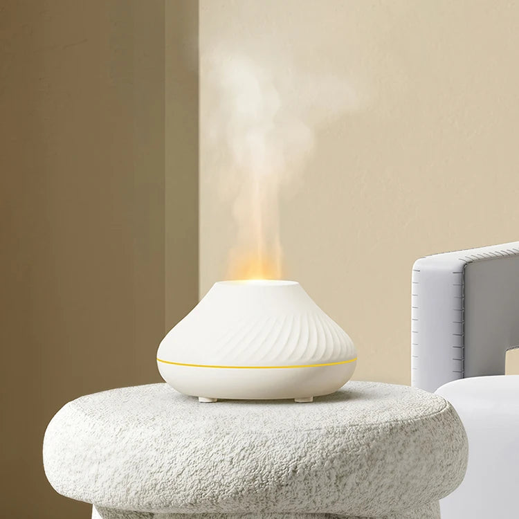 New Arrival Flame Aromatic Essential Oil Diffuser Ultrasonic Cooling Air Humidifier Mist Maker