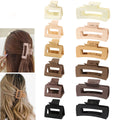 MIO Two Size Top Selling Hollow Frosted Shark Hair Accessories Big Strong Elastic Claw Clamp for Women Lady Plastic