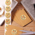 Wholesale Cowhide Roll Packaging Holiday Thank-you Baking Decorative Vinyl Sticker Label