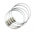 Bag Stainless Steel Wire Keychains Aircraft Cable Key Ring for Hanging ID Tags or Luggage Tags