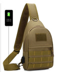 Fashion Sling Bags USB Chest Sling Bag USB Cycling Sling Bag