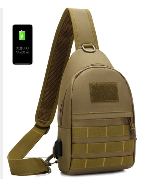 Fashion Sling Bags USB Chest Sling Bag USB Cycling Sling Bag