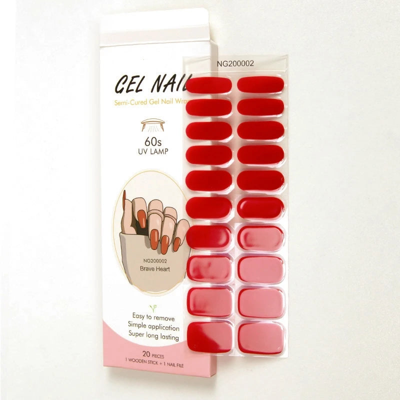 Huizi Factory Supplier Personalized  Nail Art Decoration Fashion Gel Nail Polish Sticker Wraps