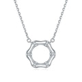 Luxury Elegant Fashion Women Jewelry Micro Inlay Zircon 925 Silver Necklace