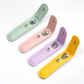 Professional Stainless Steel 6 PCS Ear Picking Tool with PU Bag Ear Wax Removal Cleaning Kit 25g Customizable Logo Model Number