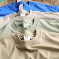 LS Custom Men's Heavyweight T-Shirt 100% Pima Cotton Mock Neck Oversize with Screen Printing High Quality Knitted Fabric