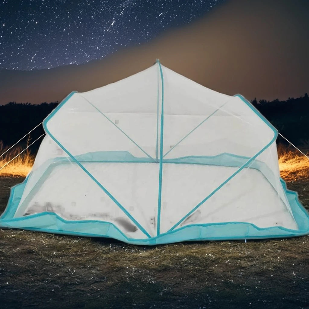 Wind Valley 2024 Portable Folding Summer Tent Baby Bed Crib Waterproof Polyester Steel Frame Quick Automatic Opening Bottomless