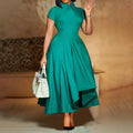 Boutique Wholesale 2025 Summer New Fashionable Collar Style High Waist Elegant Women's Dress