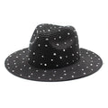 2023 Summer New Trendy Jewel Diamond Design Paper Straw Fedora Hats for Women Summer Fashion Dress