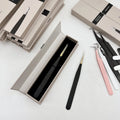 Professional Stainless Steel Branded Curved Professional Custom Volume Private Label Eyelash Extension Tweezer