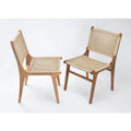 BST Wholesale Restaurant Cafe Solid Wood Frame Woven Paper Cord Seat Rattan Dining Chair