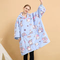 Original Factory Custom Giant Pocket Design Oversized Sherpa Sweatshirt Wearable Womens Adult Hooded Blanket Hoodie Blanket