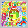 50Pcs Cartoon Cute Kids Reward Round Kindergarten Children Animal Promotion Gift Toys School Teacher Animal Stickers Label