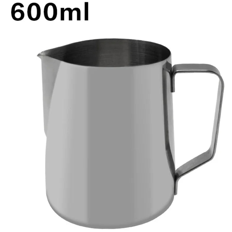 2023 New Styles Gold Rose Gold Silver Color 350ml 600ml Stainless Steel Milk Jug Drawing Cup