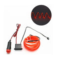 Factory Price 3 Meters EL Wire DC12V Neon Light Car Flexible Twinkle Glow Rope Tube with Sewing Edge Waterproof Auto LED String