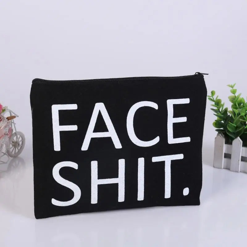 New Arrival Mini Cosmetic Canvas Sunglasses Pouch Custom Logo Case Cotton Wholesale Zipper Christmas Makeup Bag Trolley