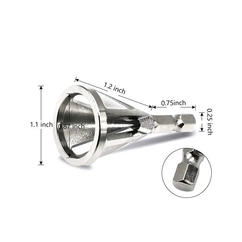 Woodworking Tools Nickel Plated Steel Deburring External Chamfer Tool