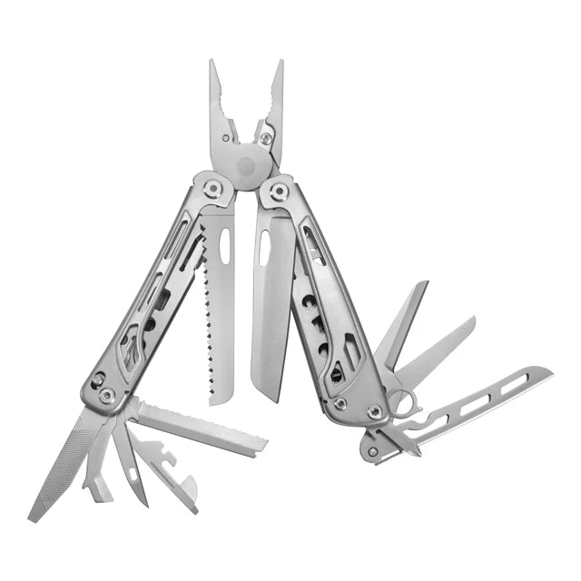 GHK 16 in 1 Outdoor Camping Survival Folding Multi Tool Pliers with Saw Blade Industrial DIY Grade OEM Customizable
