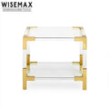 WISEMAX FURNITURE Metal Acrylic Transparent Center Table Nordic Minimalist Style Sofas Center Acrylic Coffee Table Living Use