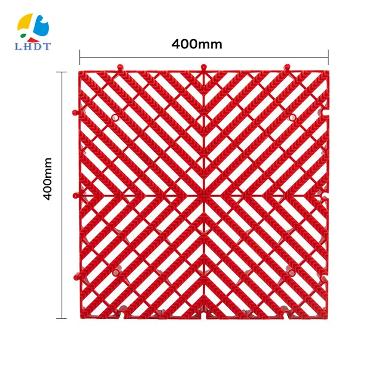 Interlocking Plastic Garage Floor Tile for Airport Railway Station and Metro Station
