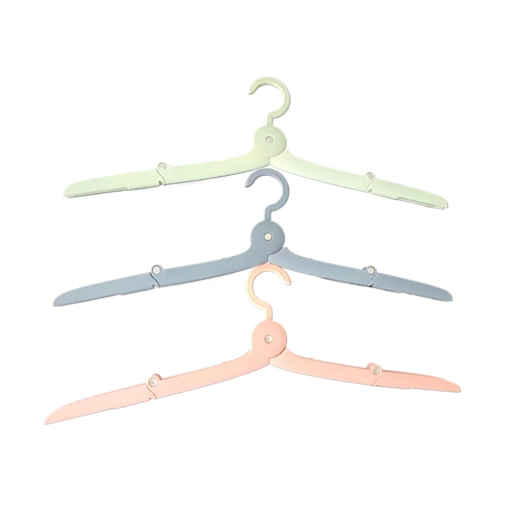 Travel Coat Hanger Foldable Plastic Manufacturer Space Saving Coat Hangers Wholesale for Clothes