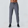 Running Gym Trousers Men Silk Breathable Workout Sports Sweatpants Drawstring Man Joggers Pants