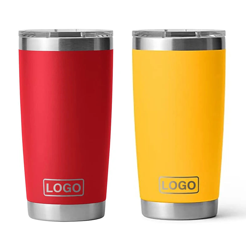 Magnetic Lid Tumbler 20oz Double Wall Vacuum Insulated Coffee Cups Stainless Steel Vasos Original Tumbler Slide Lid Custom Mug