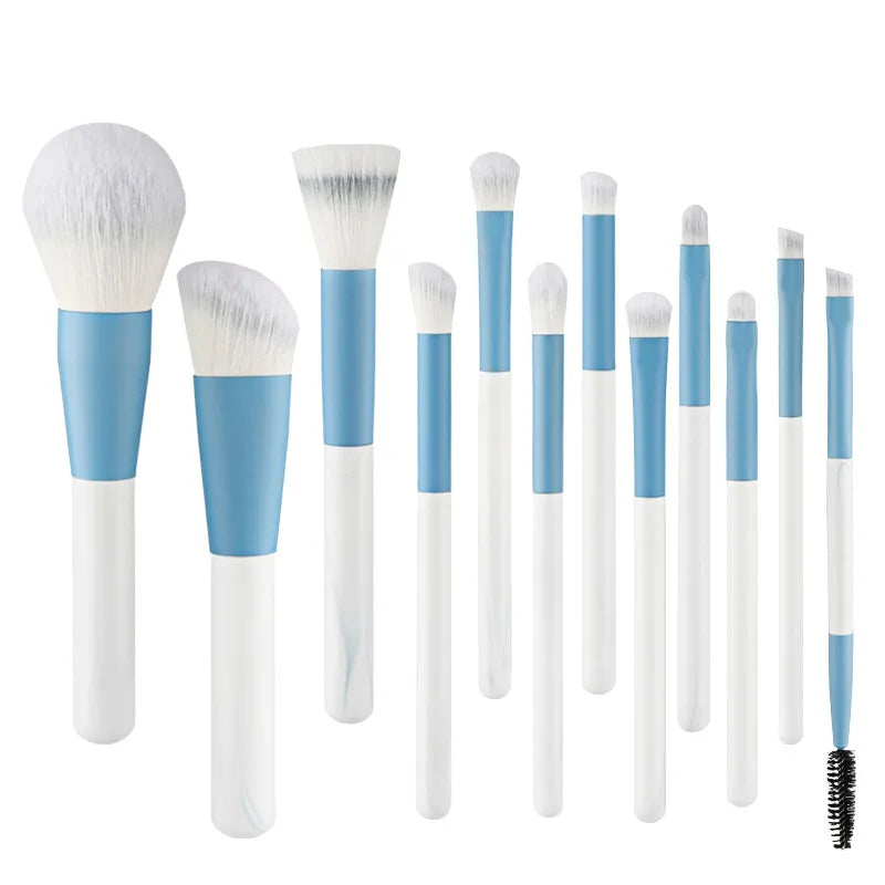 The New pink Makeup Brush Set ABS Wholesale Professional 12pcs Makeup Brush Set