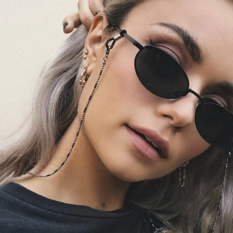 Delia Fashion Metal Face Masking Chain Sunglasses Jewelry Chain Eyewear Accessories for Women