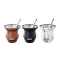 South America Popular Metal Stainless Steel Yerba Mate Mug Yerba Mate Gourdg With Stainless Straw