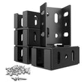 2x4 Deck Railing Brackets Connectors for Railing Wood Post Beam Connector ( Inner Size: 1-1/2" X 3-1/2")