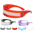 Fashion One-piece Rimless Wrap Around Visor Sunglasses Men Women Cool Party Wrap-around Glasses Outdoor PC Shades Custom LOGO