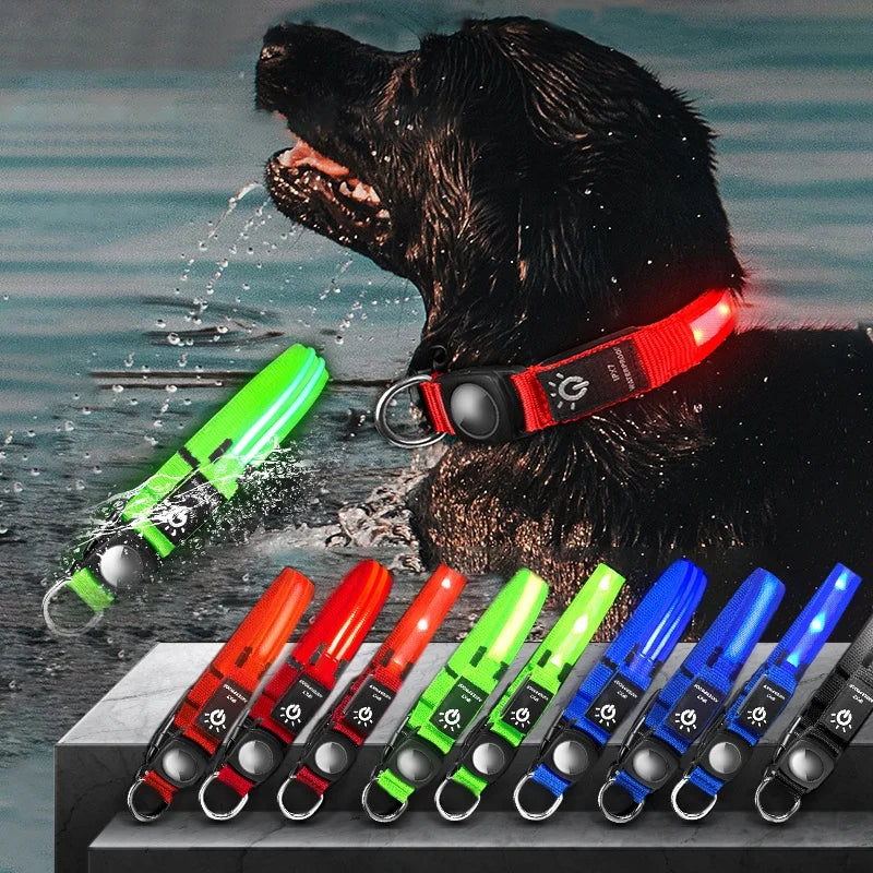 Safety High Waterproof Adjustable Dog Collars for Small Medium Large Dog Light up Flashing Glowing LED Dog Collar