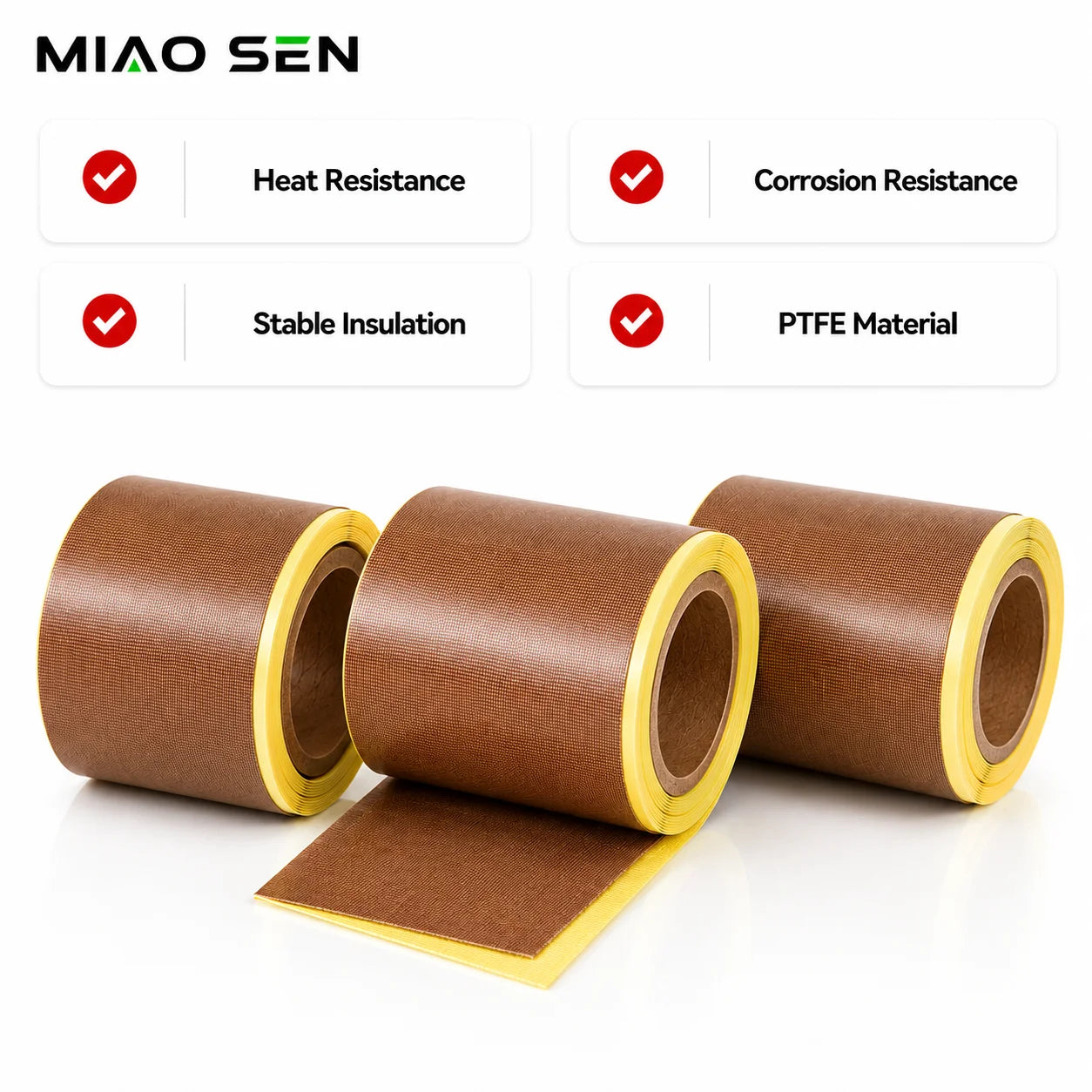 High Temperature Resistant PTFE Coated Fiberglass Fabric Sheet Acrylic Adhesive Waterproof Heat Press Non-Stick Sublimation