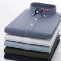 American Casual High-end Shirt Autumn and Winter Men's Shirt Long Sleeve Ground Oxford Spinning Pure Cotton Spot Wholesale