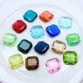 Dongzhou Transparent Square Shaped K9 Fancy Stone Wholesale Loose 3D Glass Rhinestones Jewelry Making DIY Accessories