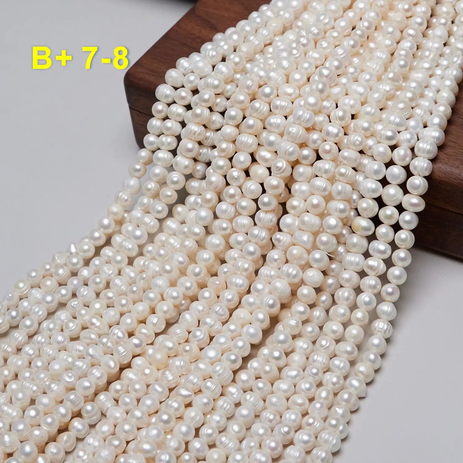 Fresh Water Pearls for Jewlery Making 7-8mm B Potato Pearl Beads DIY Natural Pearl Wholesale